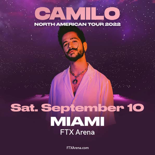 More Info for CAMILO ANNOUNCES 2022 NORTH AMERICAN ARENA TOUR COMING TO FTX ARENA